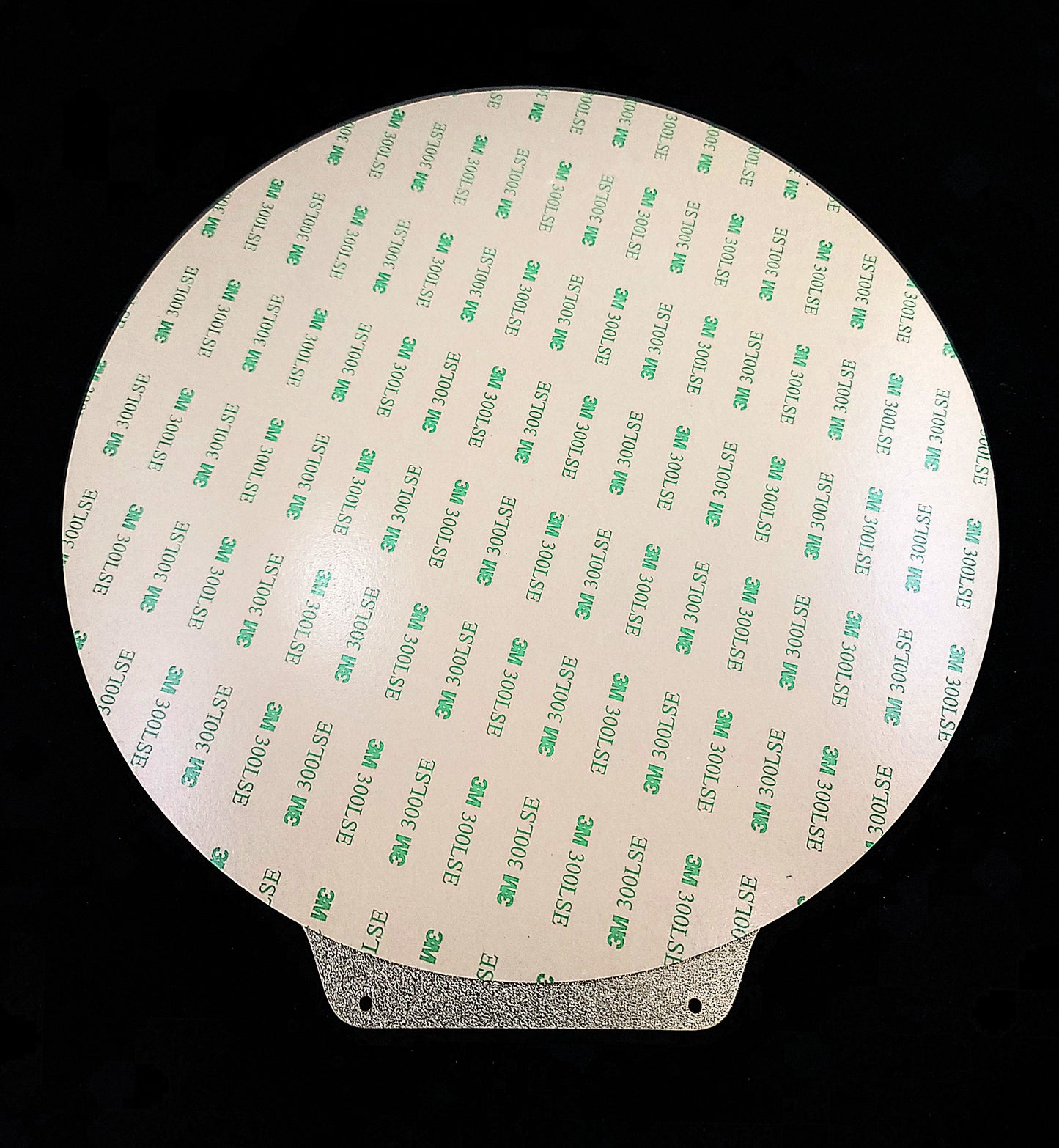 Round 260mm Double Sided Textured PEI Sheet With Magnetic Pad