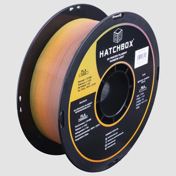 HATCHBOX 3D PLA 1.75MM Rainbow FILAMENT in Various Colors