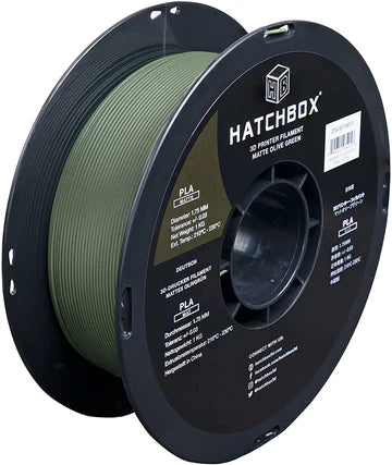 HATCHBOX 3D PLA 1.75MM MATTE FILAMENT