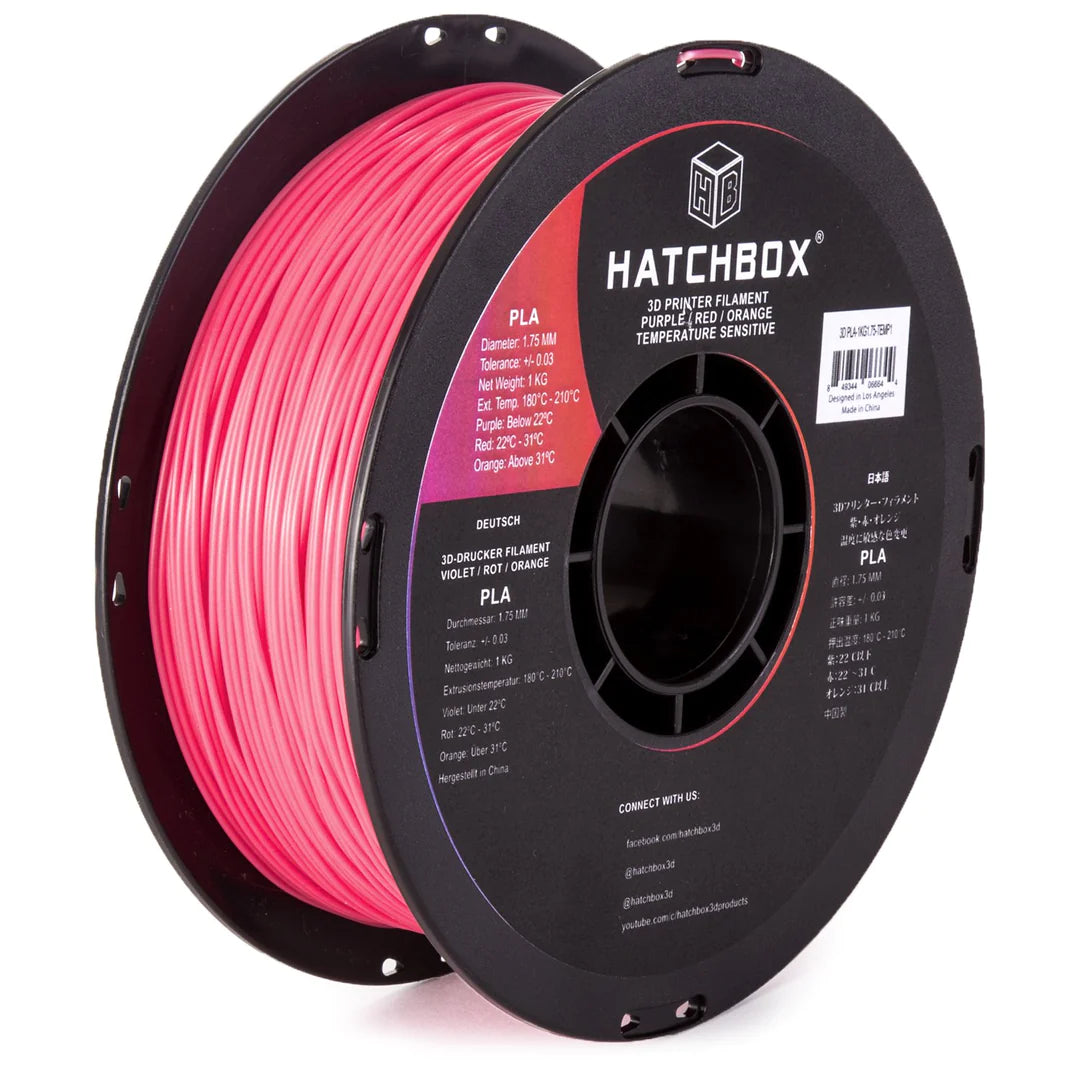 HATCHBOX 3D PLA 1.75MM Temperature Color Changing FILAMENT